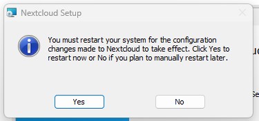 Figure 9 Restart the PC. 