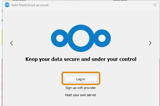 Figure 10 Log in. 