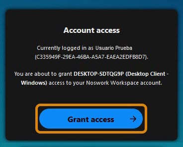 Figure 14 Grant access. 