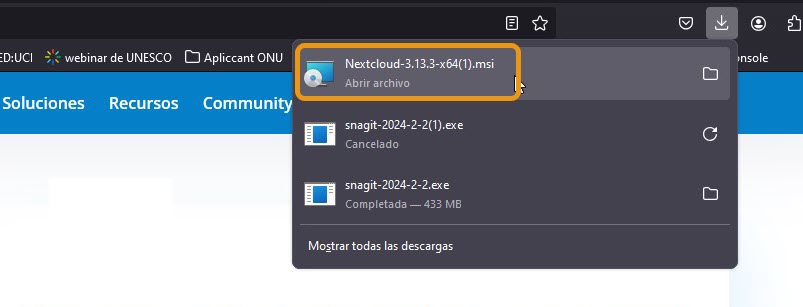 Figure 4 Open the dowloaded file. 