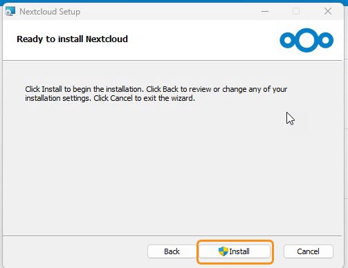Figure 7 Click on Install.