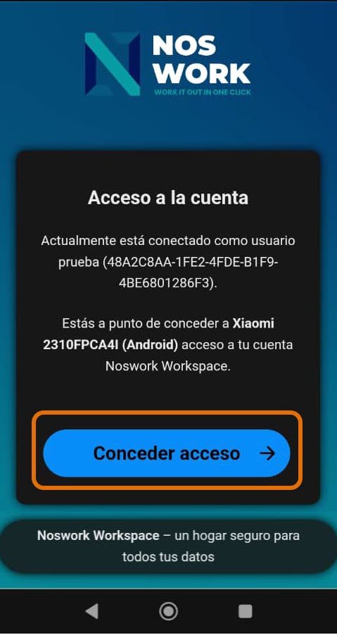 Figure 6 Grant access. 