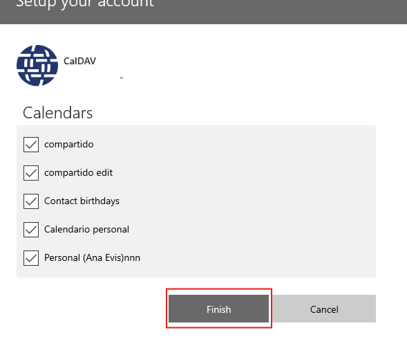 Figure 5 Sync calendars. 