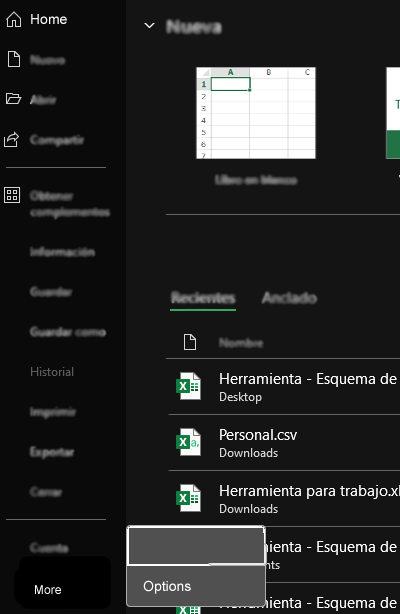 Figure 1 Open an Excel spreadsheet. 