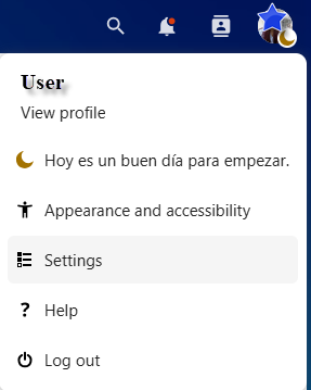 Figure 2 Settings. 