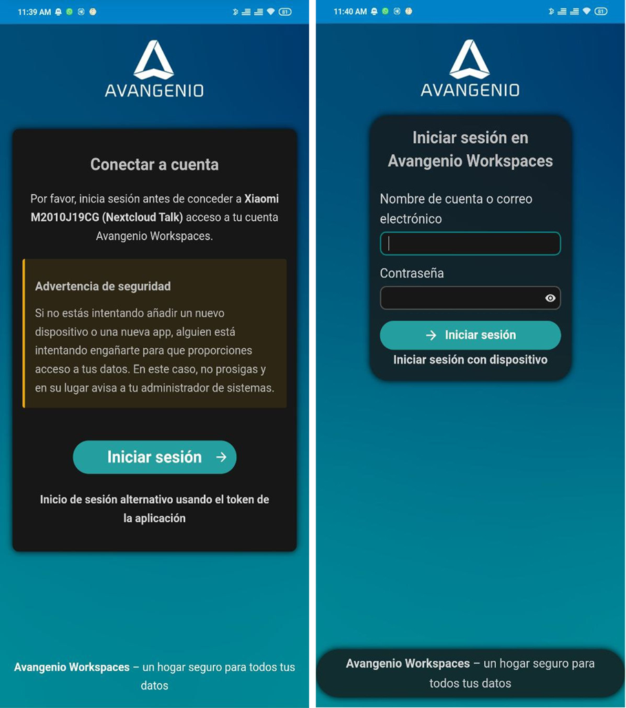 inicio de secccion