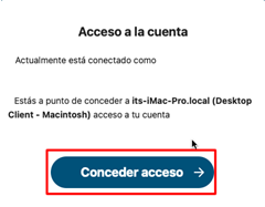 Figura 13 Conceder acceso. 