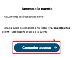Figura 26 Conceder acceso. 