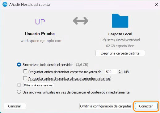 Figure 20 Conectar. 