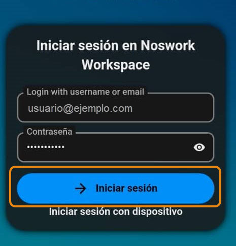 Figura 5 Iniciar sesión. 