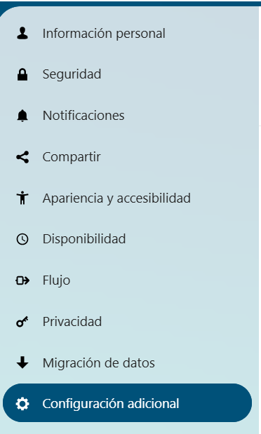Figura 3 Configuración adicional. 